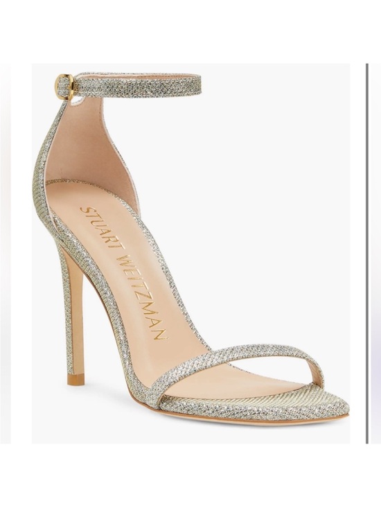 Stuart Weitzman Shoes - LOT Stuart Weitzman Platino Heels Sandals Gold 6.5 PLUS BONUS Pair Schutz 6.5